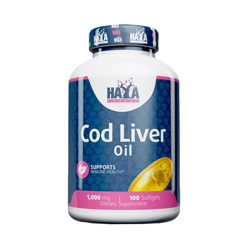 HAYA LABS Cod Liver Oil 1000 мг 100 меки капсули