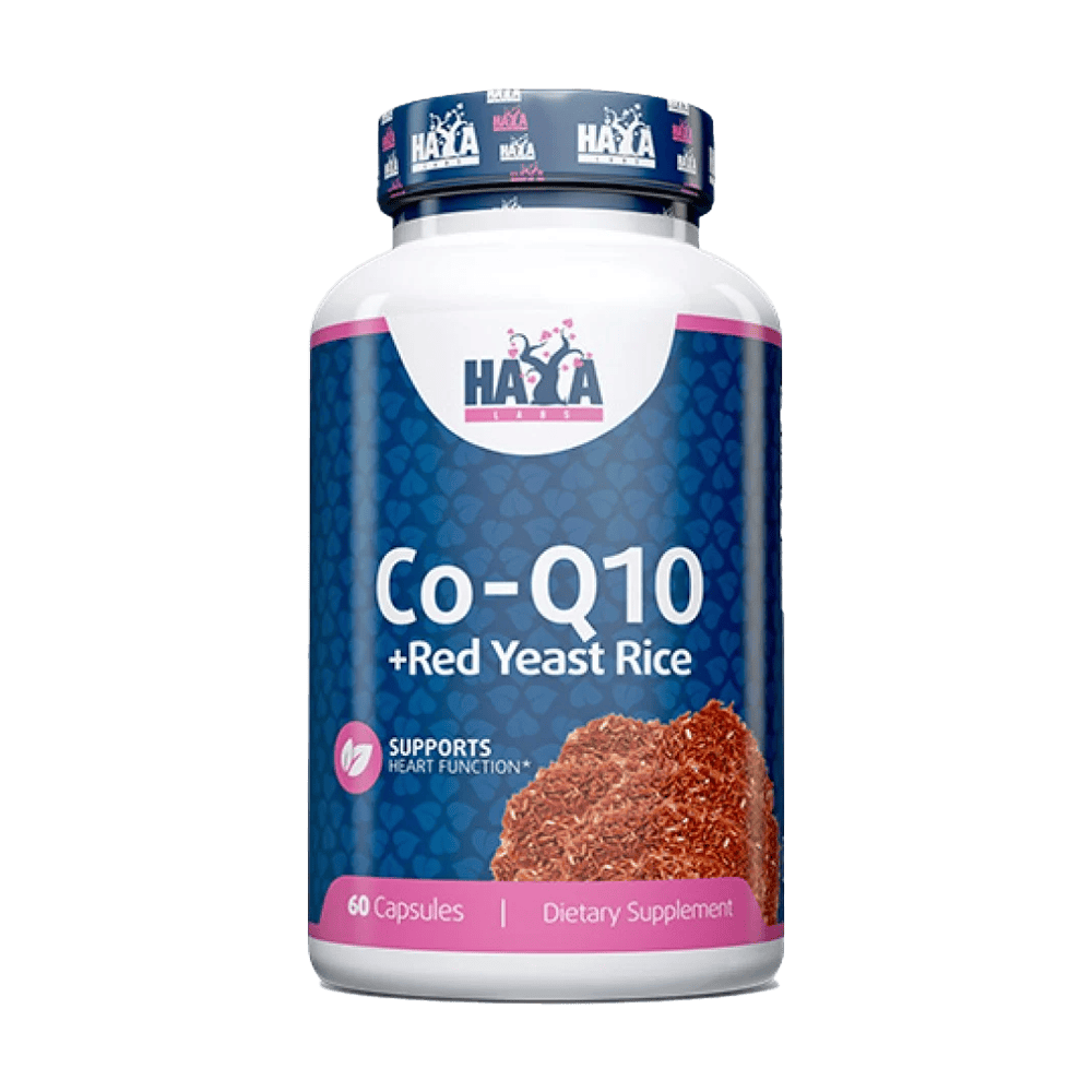 HAYA LABS CoQ10 60 мг & Red Yeast Rice 500 мг 60 капсули
