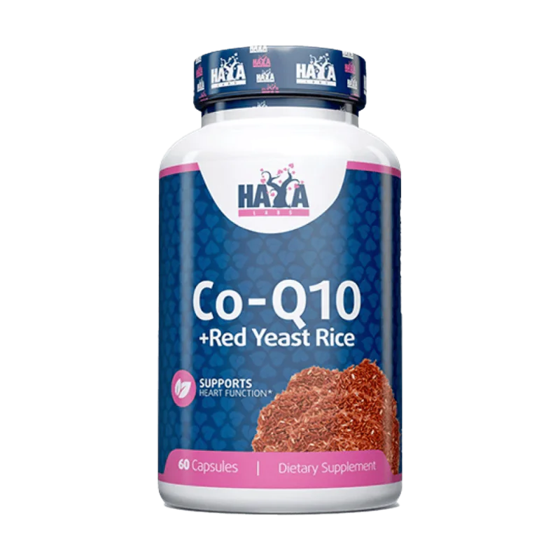 HAYA LABS CoQ10 60 мг & Red Yeast Rice 500 мг 60 капсули
