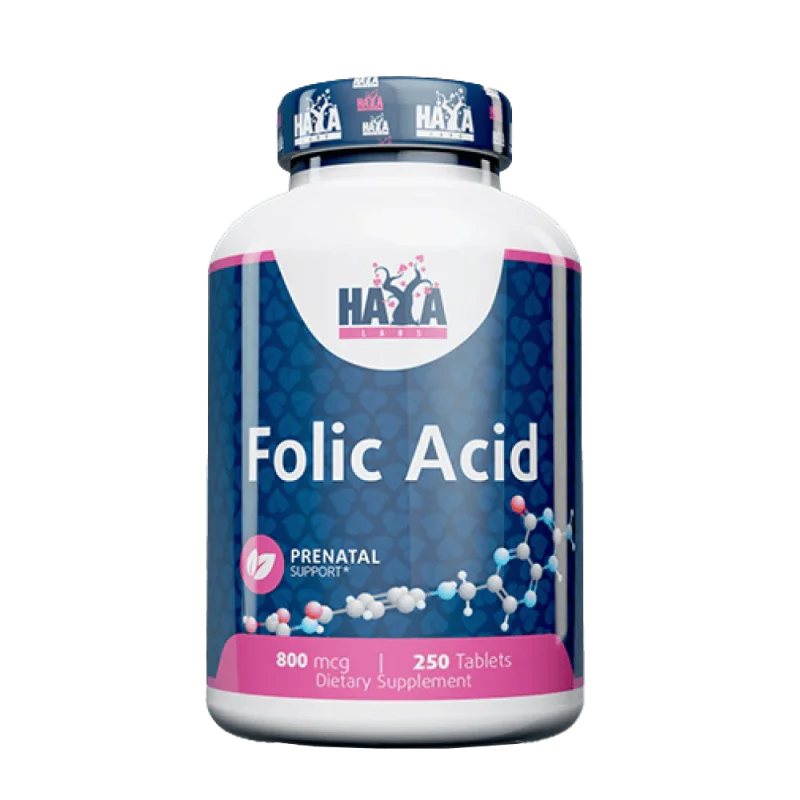 HAYA LABS Folic Acid 800 мкг 250 таблетки
