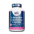 HAYA LABS L-Aarginine L-Ornithine L-Lysine 100 капсули