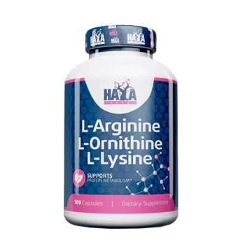 HAYA LABS L-Aarginine L-Ornithine L-Lysine 100 капсули