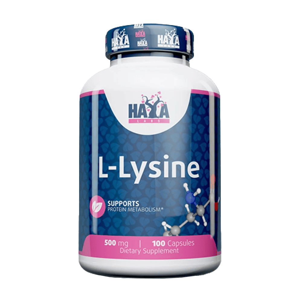 HAYA LABS L-Lysine 500 мг 100 растителни капсули