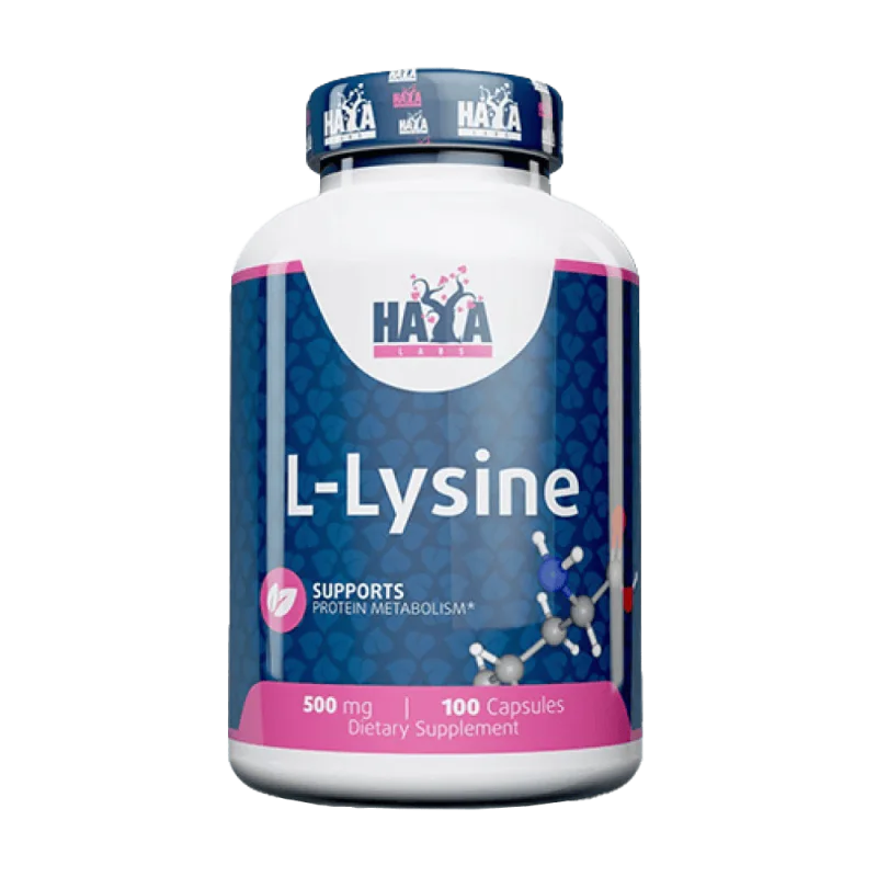 HAYA LABS L-Lysine 500 мг 100 растителни капсули