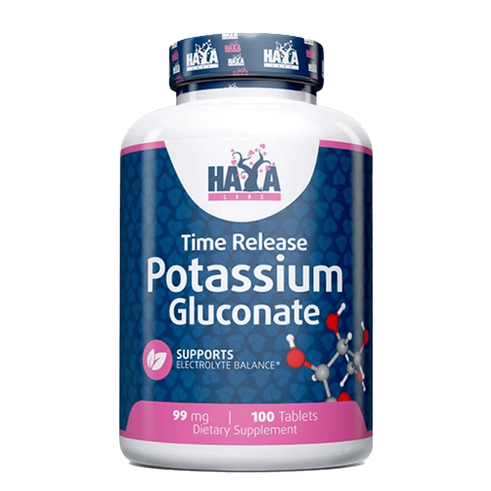 HAYA LABS Potassium Gluconate 99 мг 100 таблетки