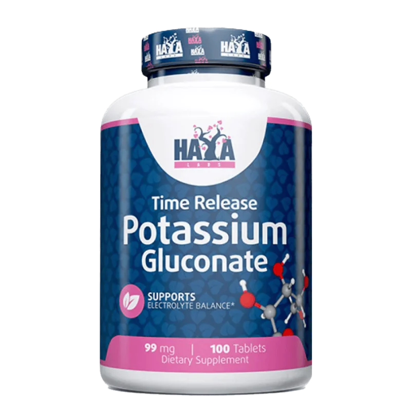 HAYA LABS Potassium Gluconate 99 мг 100 таблетки