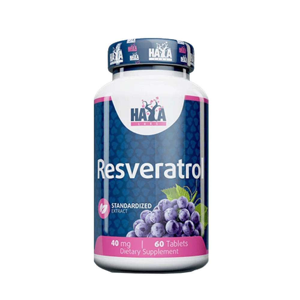 HAYA LABS Resveratrol 40 мг 60 таблетки