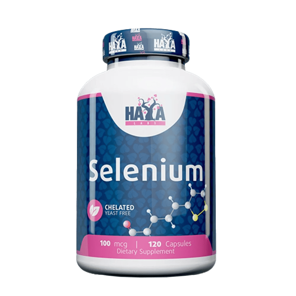 HAYA LABS Selenium Chelated Yeast Free 100 мкг 120 капсули