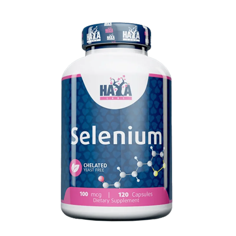 HAYA LABS Selenium Chelated Yeast Free 100 мкг 120 капсули