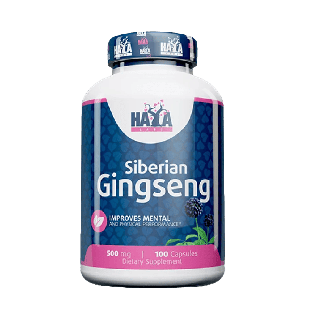 HAYA LABS Siberian Ginseng 500 мг 100 капсули