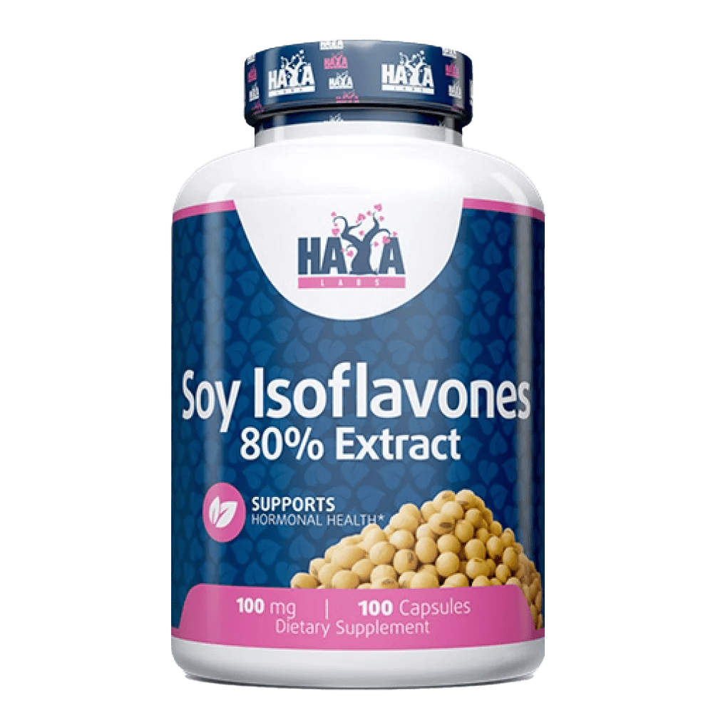 HAYA LABS Soy Isoflavones 80% Extract 100 мг 100 капсули