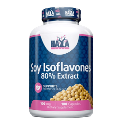 HAYA LABS Soy Isoflavones 80% Extract 100 мг 100 капсули