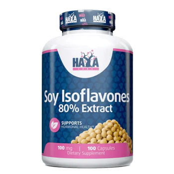 HAYA LABS Soy Isoflavones 80% Extract 100 мг 100 капсули