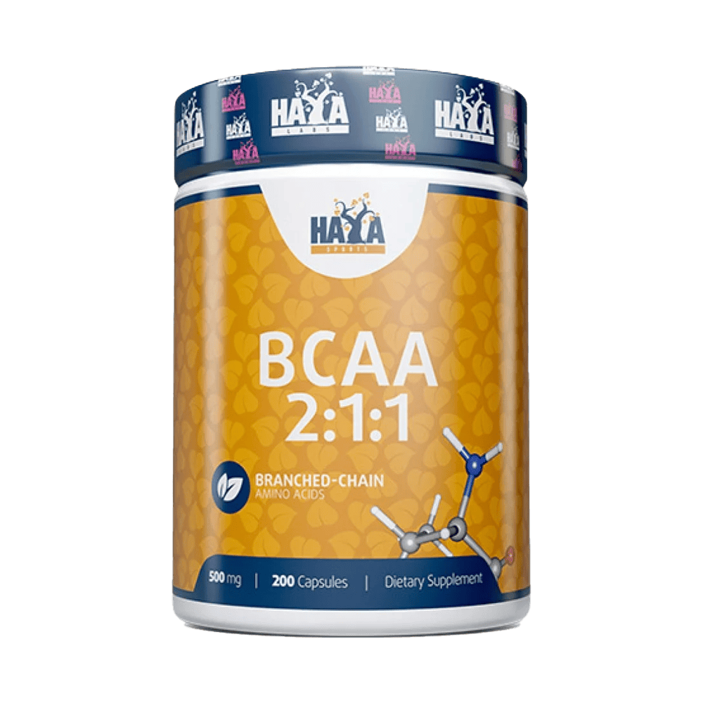 HAYA LABS Sports BCAA 2:1:1 500 мг 200 капсули