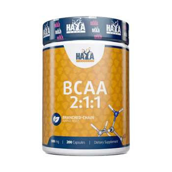 HAYA LABS Sports BCAA 2:1:1 500 мг 200 капсули