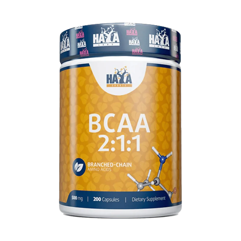 HAYA LABS Sports BCAA 2:1:1 500 мг 200 капсули