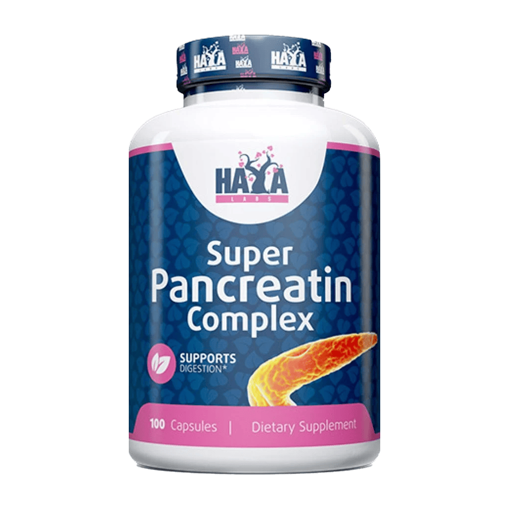 HAYA LABS Super Pancreatin Enzymes 100 капсули