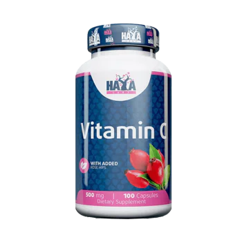 HAYA LABS VItamin C 500 мг With Rose Hips 100 капсули