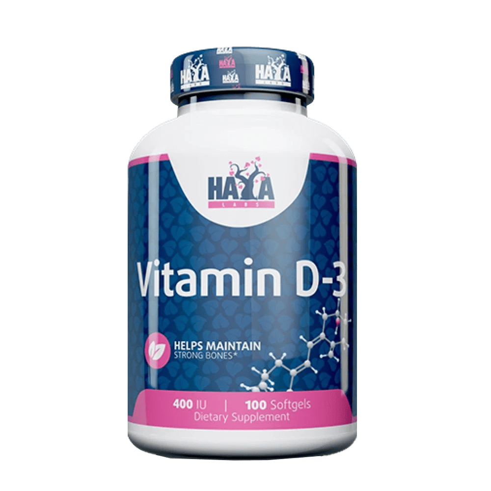 HAYA LABS Vitamin D-3 400 IU 100 меки капсули