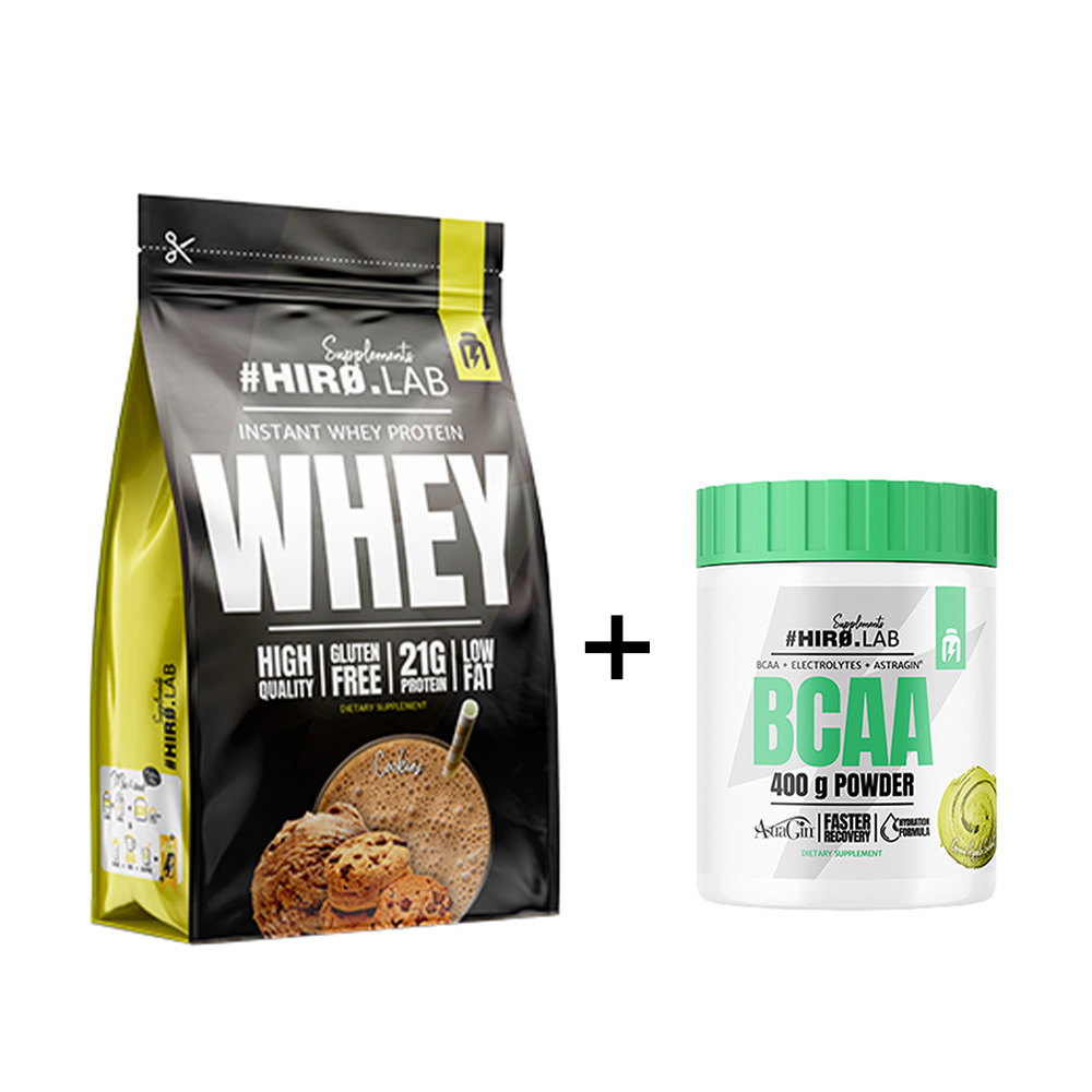 HIRO.LAB Instant Whey Protein 2000 г (Плик) + BCAA Powder 400 г