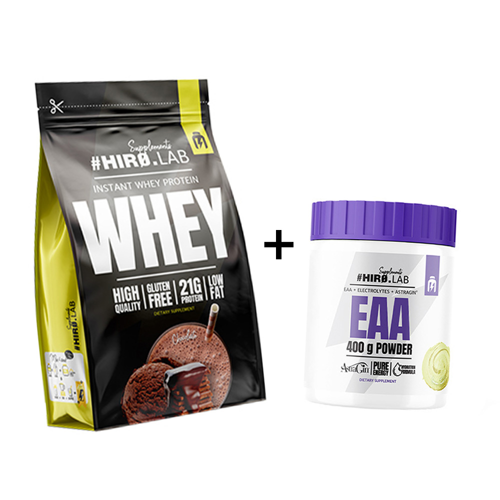 HIRO.LAB Instant Whey Protein 2000 г (Плик) + EAA Powder 400 г