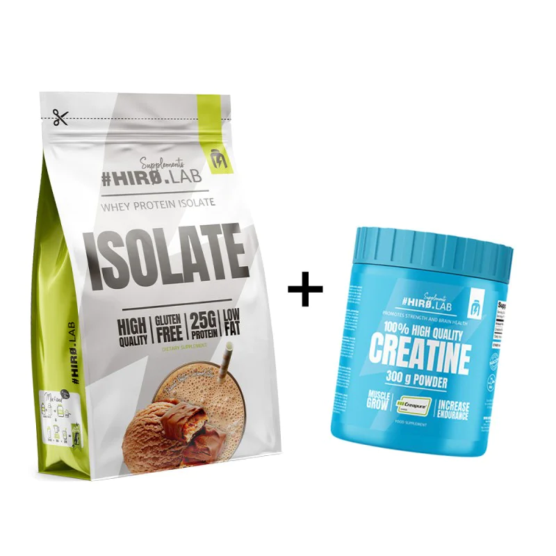 HIRO.LAB Whey Protein Isolate 700 г + 100% High Quality Creatine Creapure 300 г