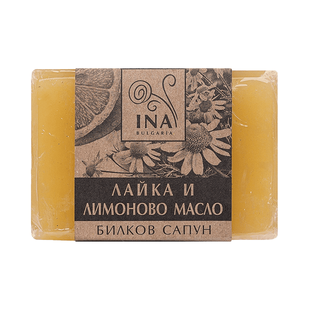 INA ESSENTIALS Билков Сапун Лайка и Лимоново Масло 105 г