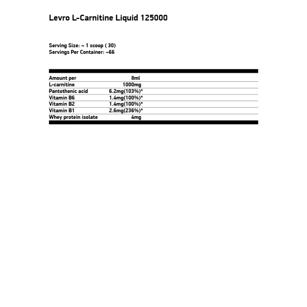 KEVIN LEVRONE L-Carnitine Liquid 125000 1000 мл