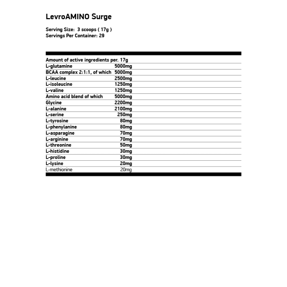KEVIN LEVRONE LevroAmino Surge 500 г