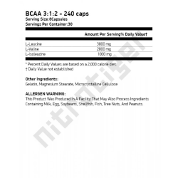 MUSCLEPHARM BCAA 3:1:2 240 капсули