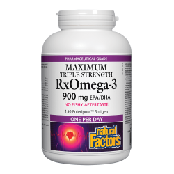 NATURAL FACTORS RxOmega-3 Maximum Triple Strength 150 софтгел капсули