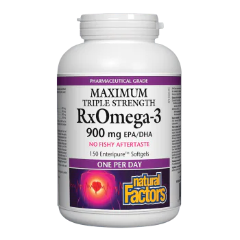 NATURAL FACTORS RxOmega-3 Maximum Triple Strength 150 софтгел капсули
