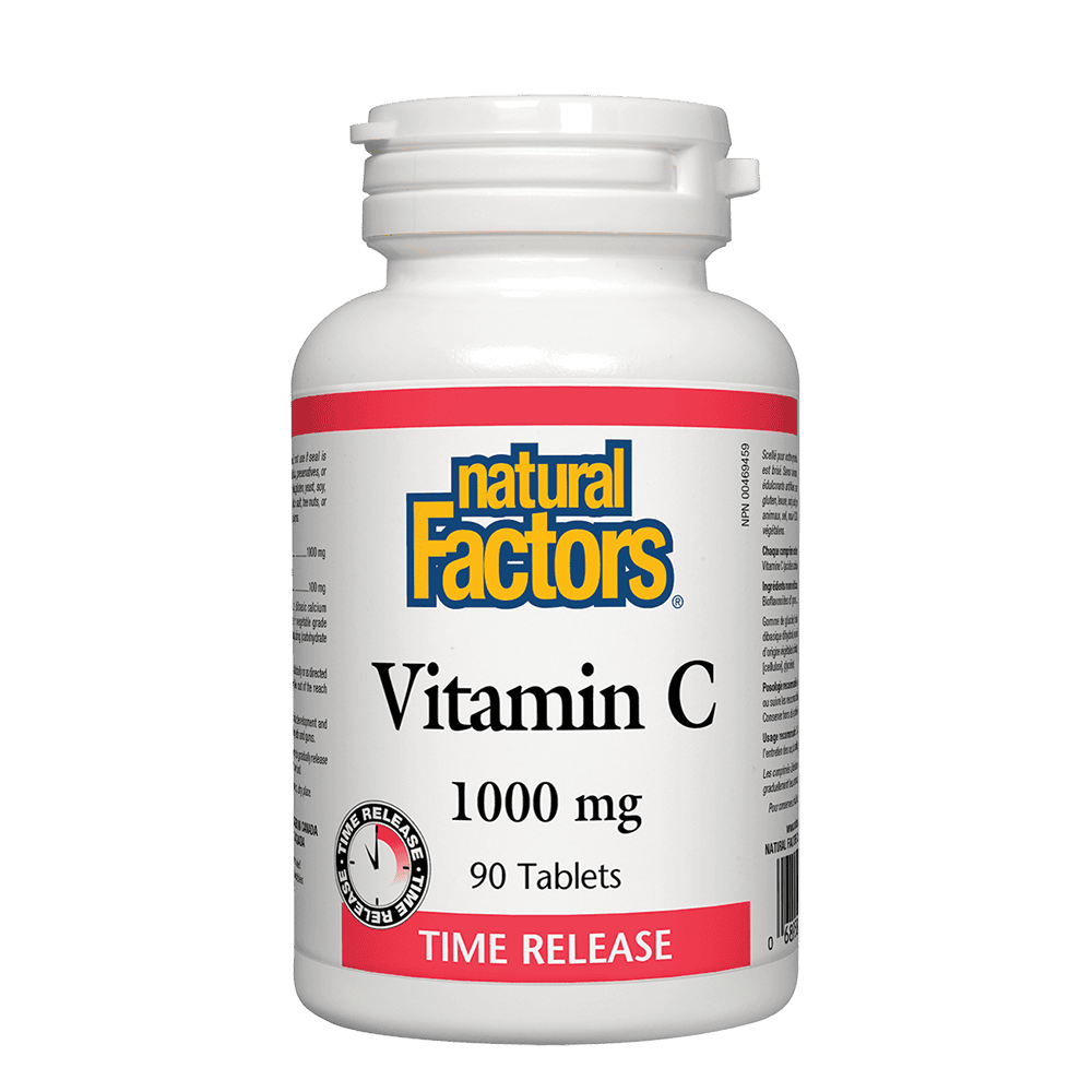 NATURAL FACTORS Vitamin C Timed Release 1000 мг 90 таблетки