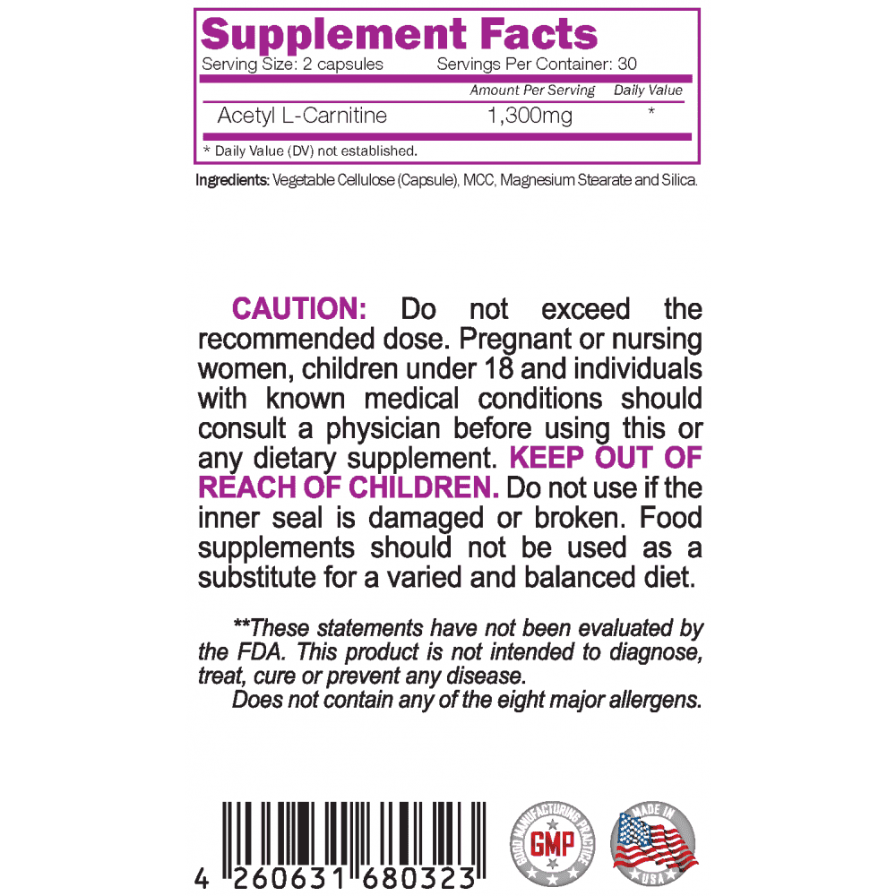 NATURALICO Acetyl Max 60 капсули