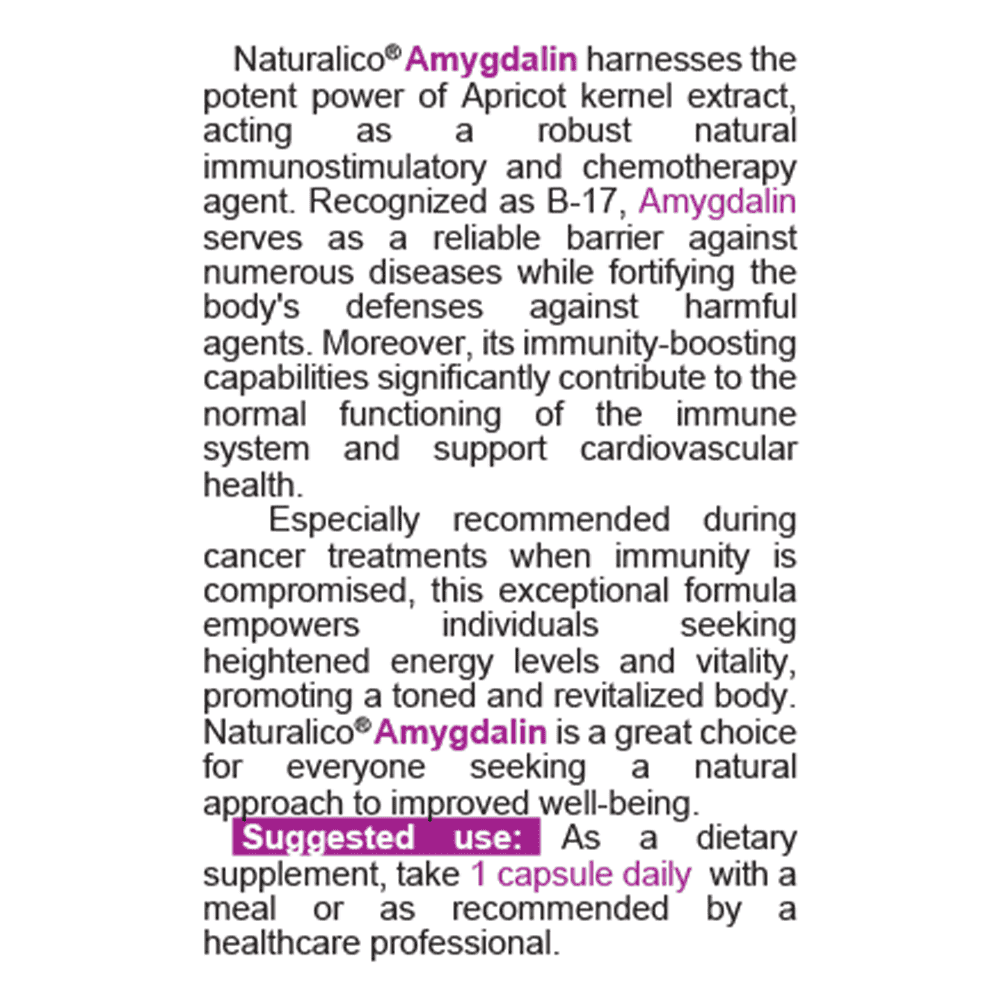 NATURALICO Amygdalin 60 капсули