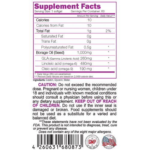 NATURALICO Borage Oil 60 меки капсули