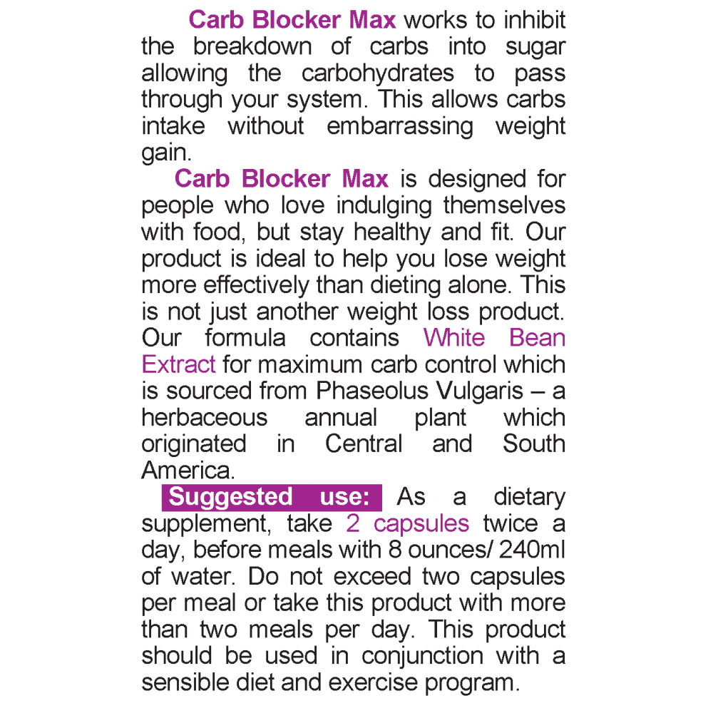 NATURALICO Carb Blocker Max 60 капсули