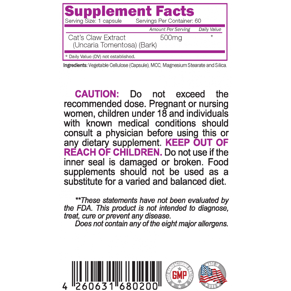 NATURALICO Cat's Claw 60 капсули