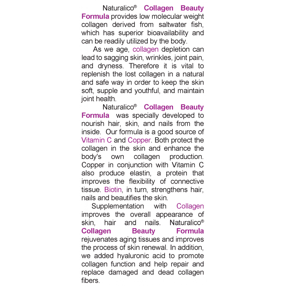 NATURALICO Collagen Beauty Formula 400 мл