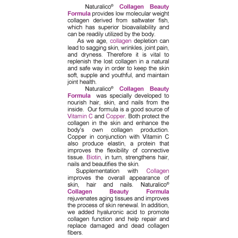 NATURALICO Collagen Beauty Formula 400 мл
