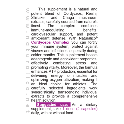NATURALICO Cordyceps Complex 60 капсули