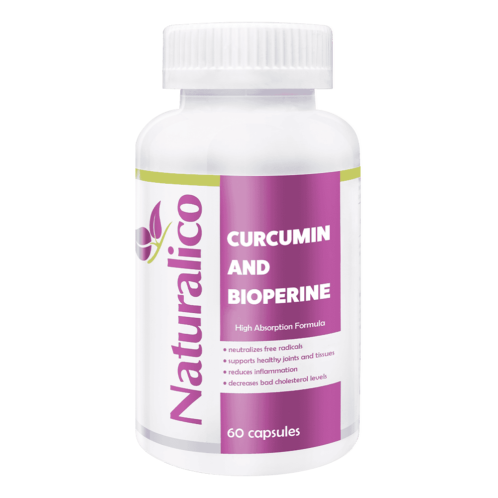 NATURALICO Curcumin And Bioperine 60 капсули