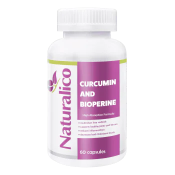NATURALICO Curcumin And Bioperine 60 капсули