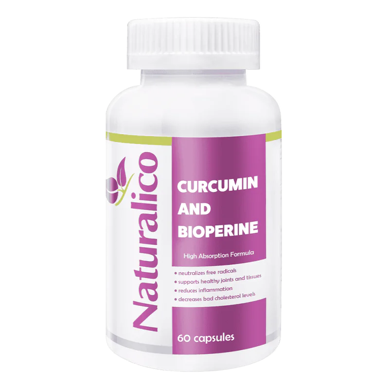 NATURALICO Curcumin And Bioperine 60 капсули
