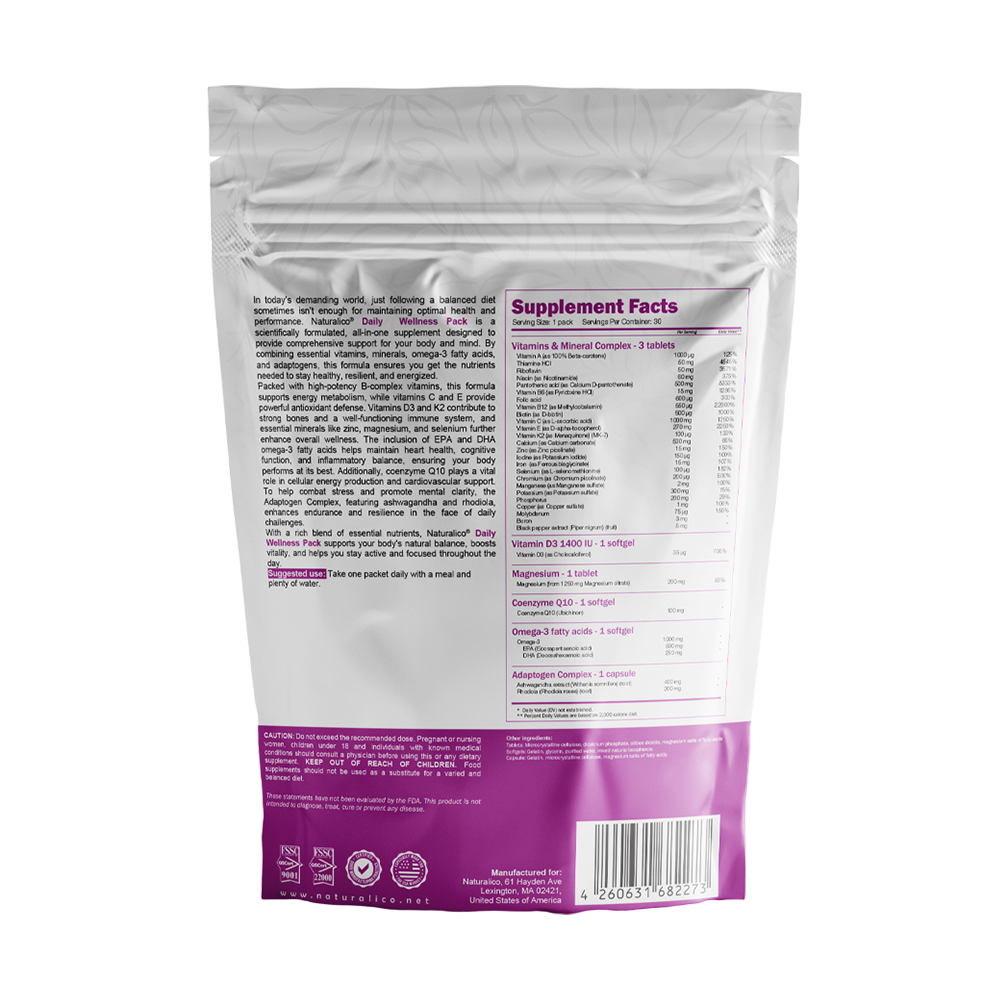 NATURALICO Daily Wellness Pack 30 пакетчета
