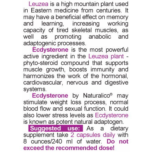 NATURALICO Ecdysterone 60 капсули