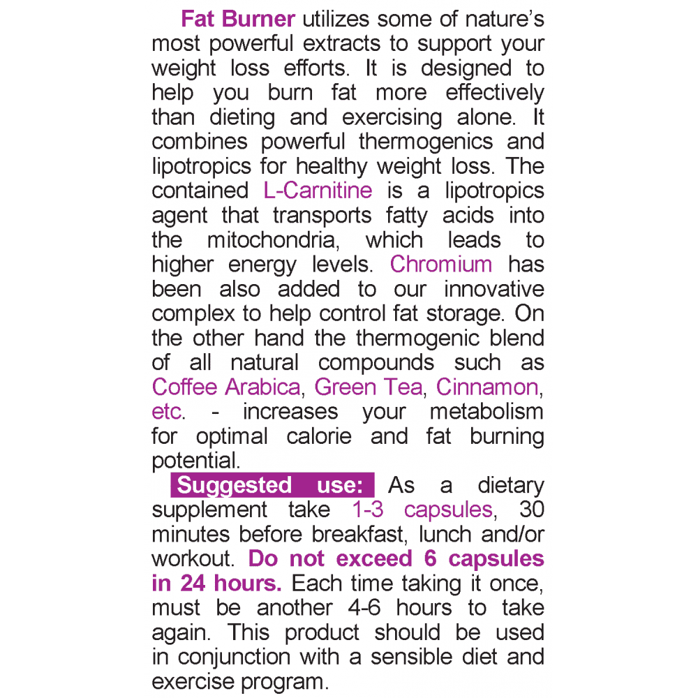 NATURALICO Fat Burner 60 капсули