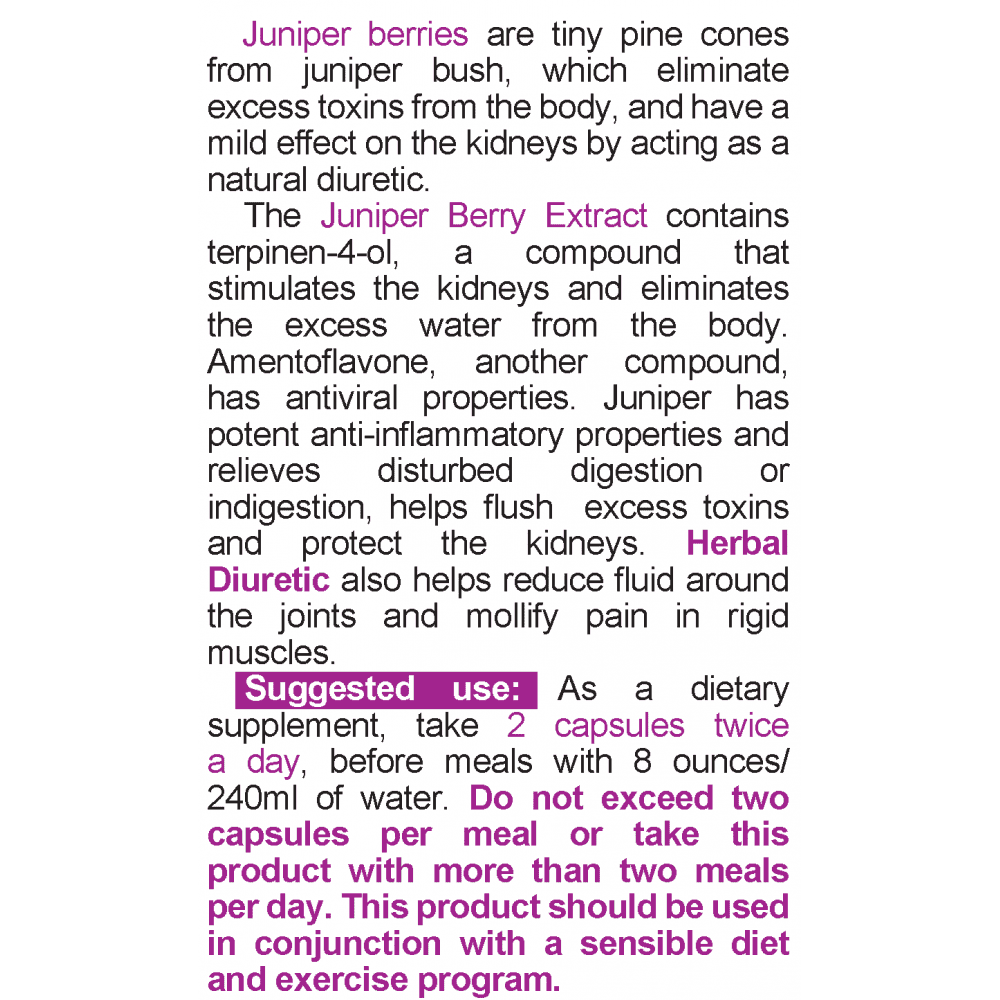 NATURALICO Herbal Diuretic 60 капсули