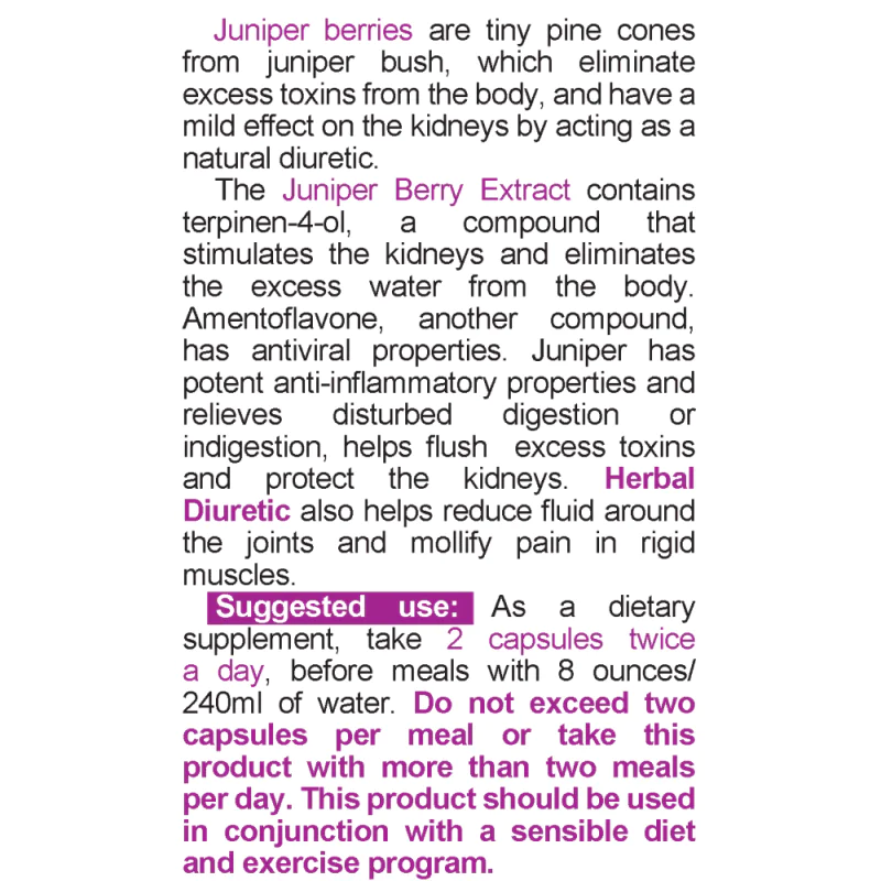 NATURALICO Herbal Diuretic 60 капсули