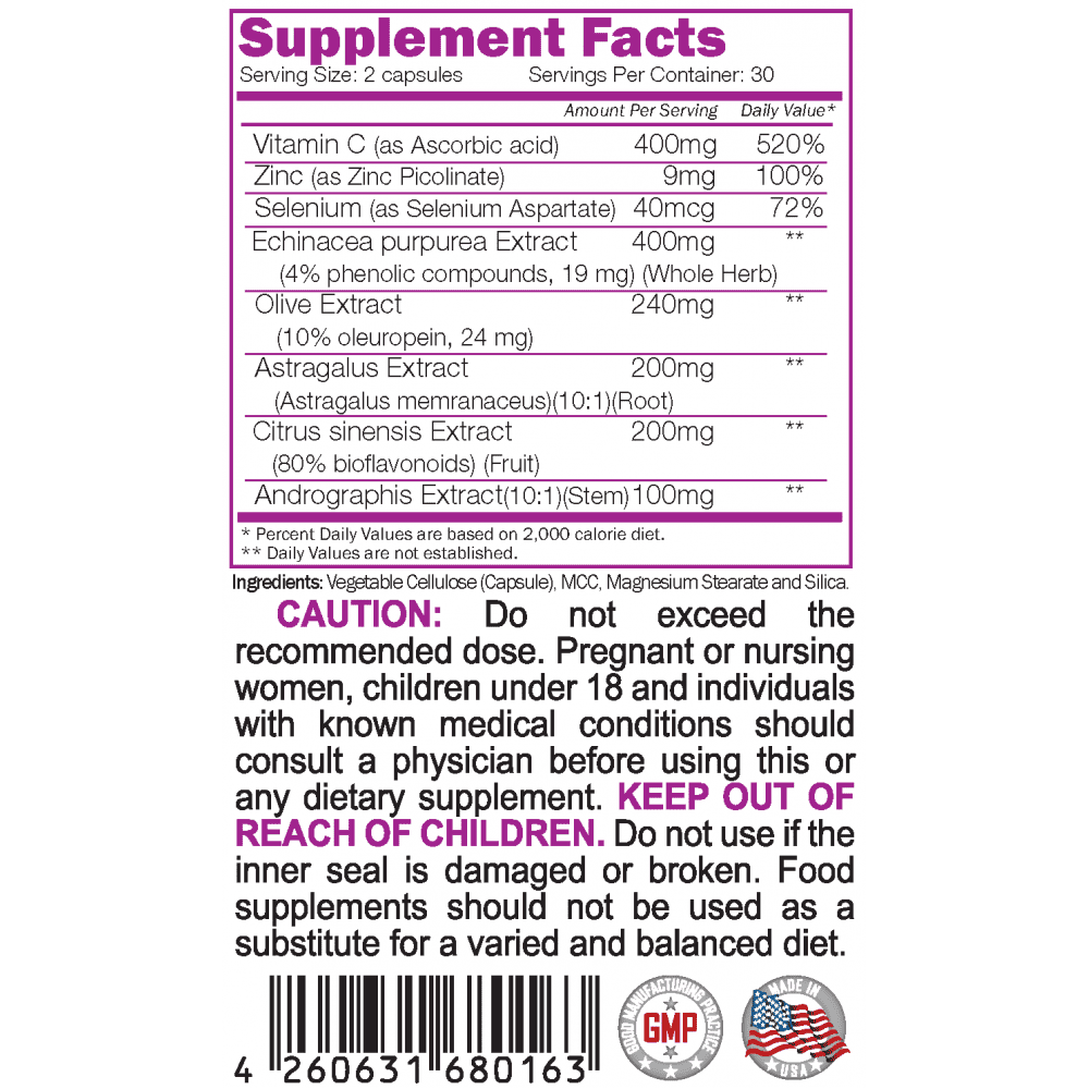 NATURALICO Immune Defense 60 капсули